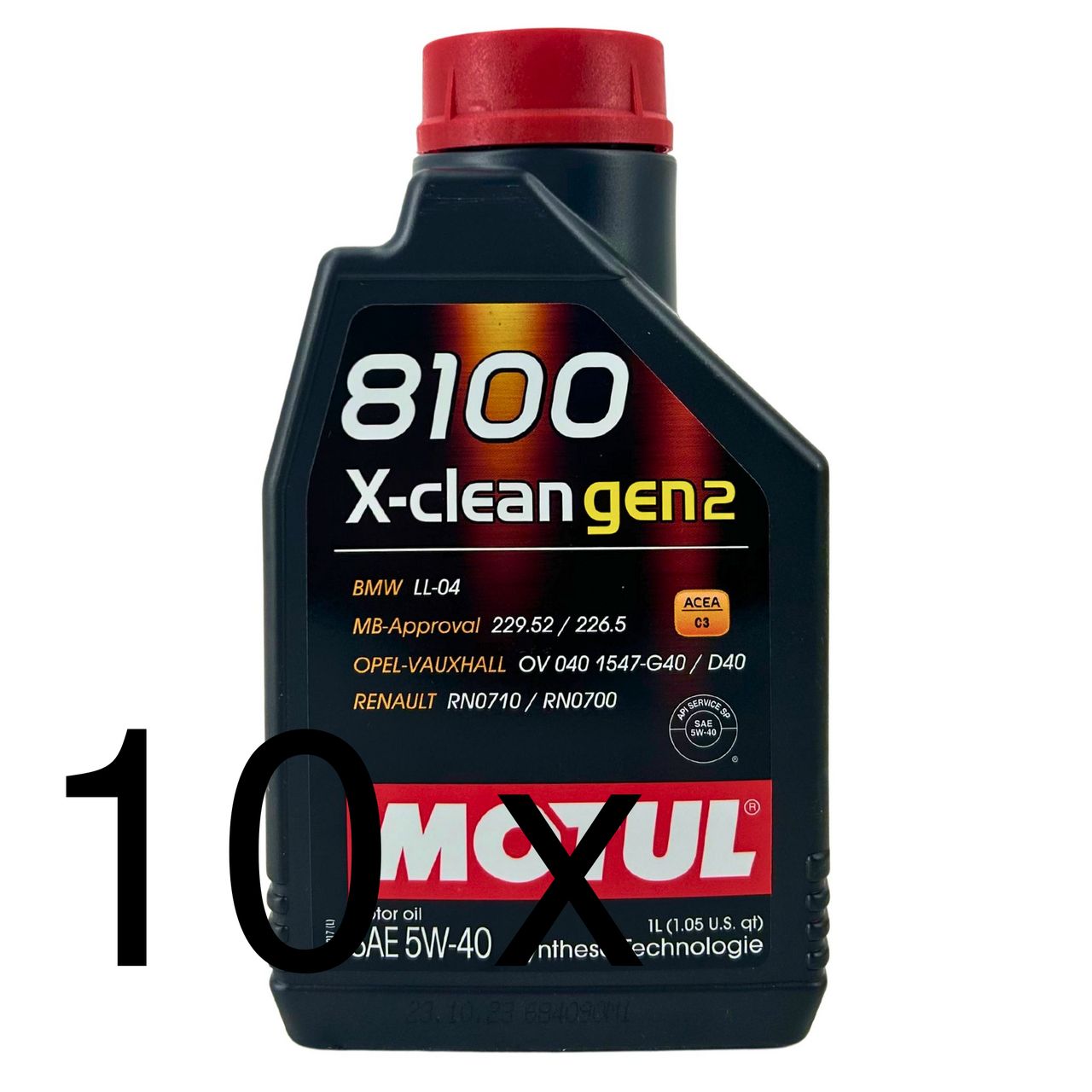 Motul 8100 X-clean GEN2 5W-40 10x1 Liter