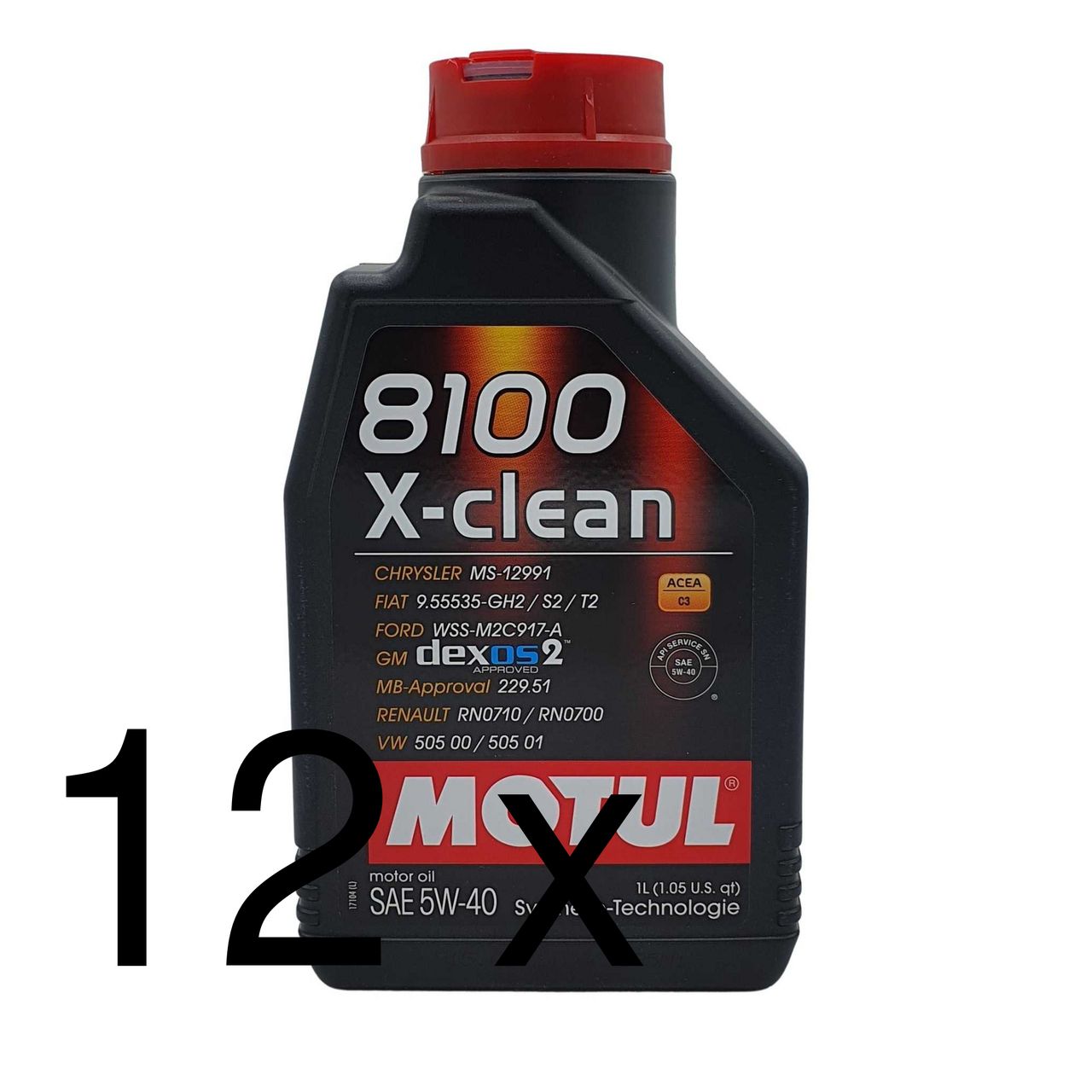 Motul 8100 X-clean 5W-40 12x1 Liter