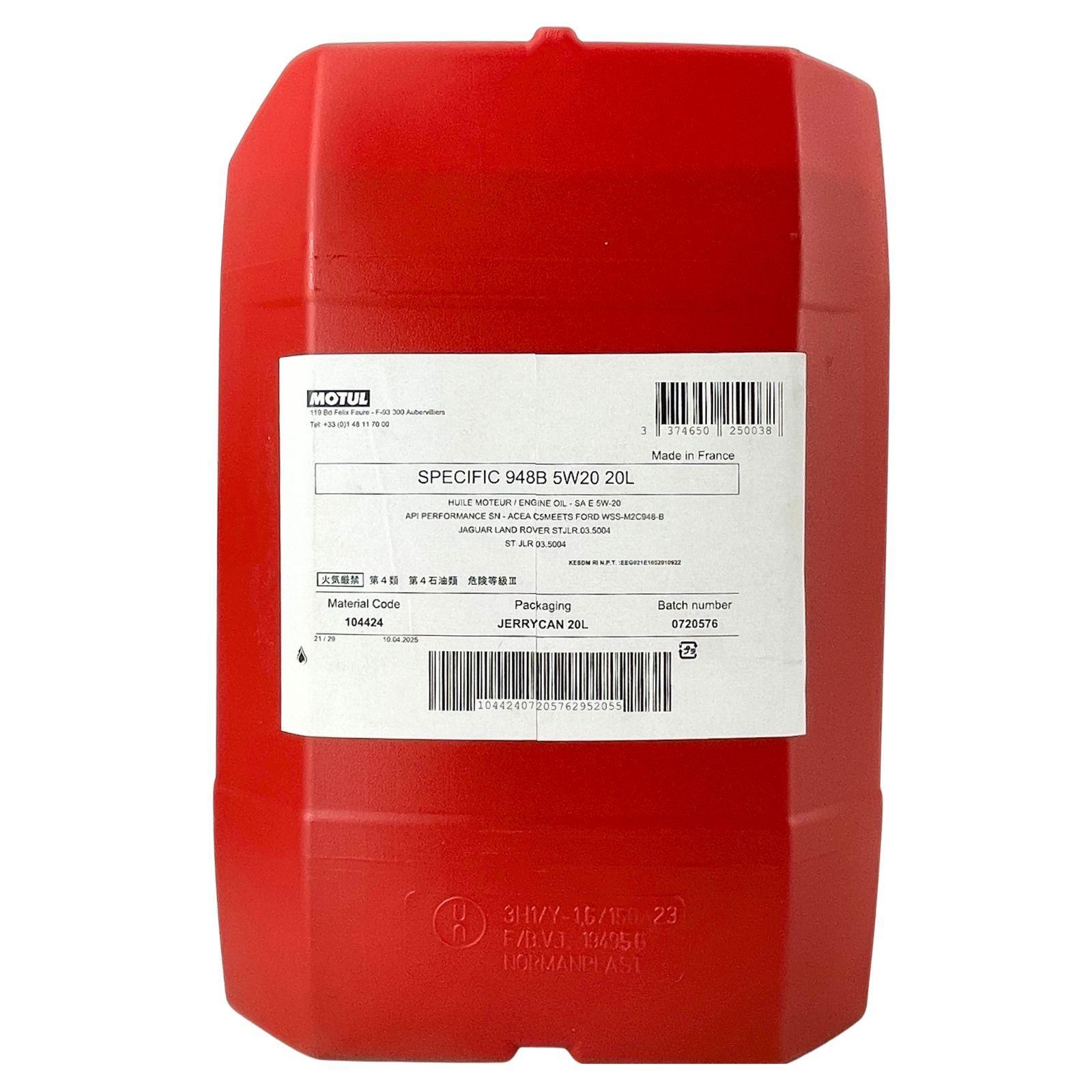 Motul Specific Ford WSS-M2C948-B 5W-20 20 Liter