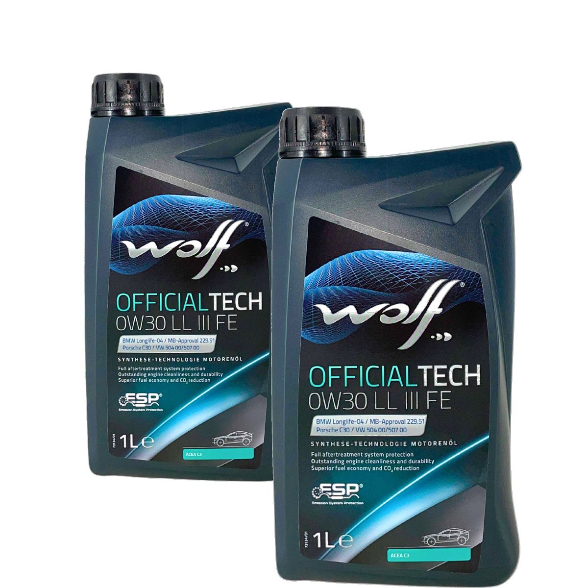 Wolf OfficialTech 0W-30 LL III FE 2x1 Liter