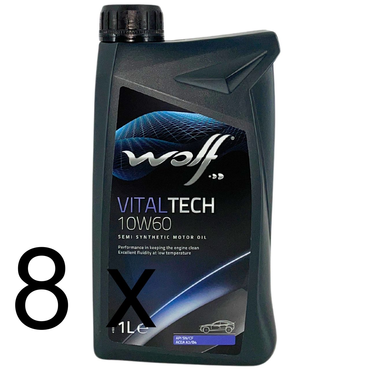 Wolf VitalTech 10W-60 8x1 Liter
