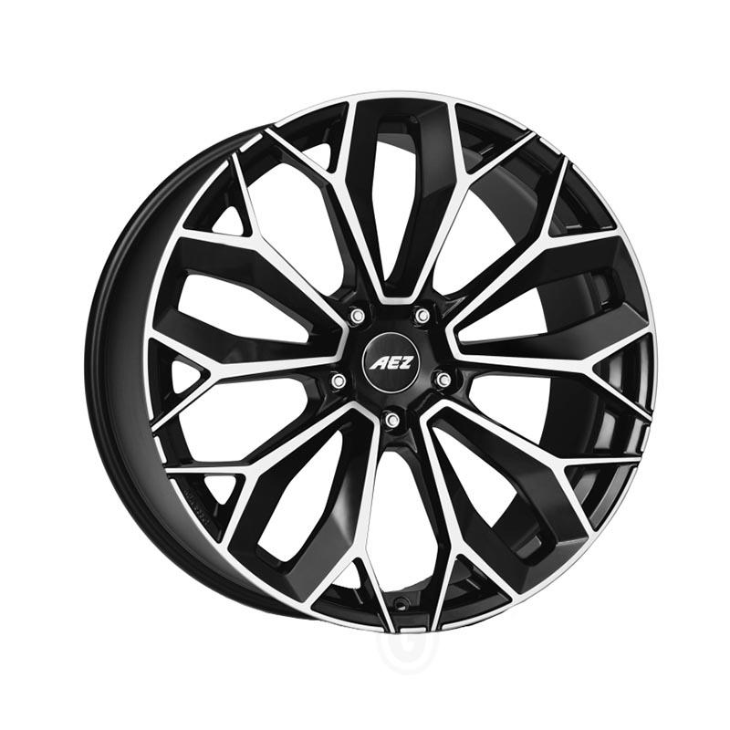 AEZ Leipzig Black front polished 9.5x22 5x112 ET40