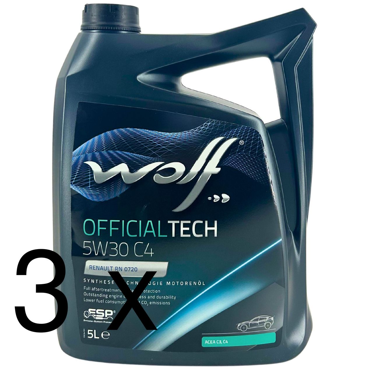 Wolf OfficialTech 5W-30 C4 3x5 Liter