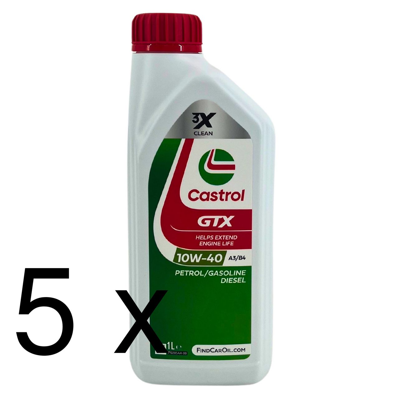 Castrol GTX 10W-40 A3/B4 5x1 Liter