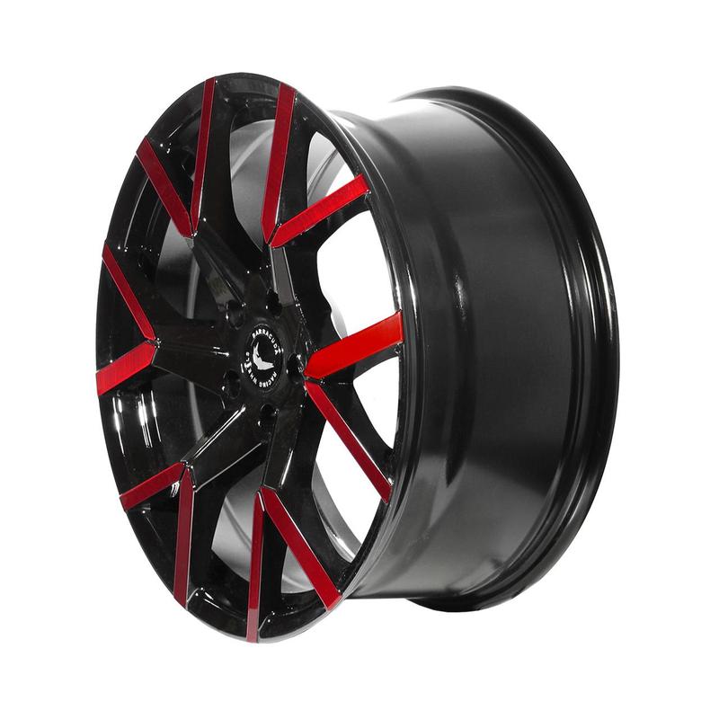 BARRACUDA TZUNAMEE EVO black gloss flashred 8.5Jx19 5x108 ET40
