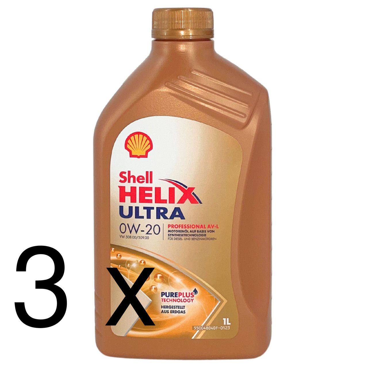 Shell Helix Ultra Professional AV-L 0W-20 3x1 Liter Shell Helix Ultra Professional AV-L 0W-20 3x1 Liter