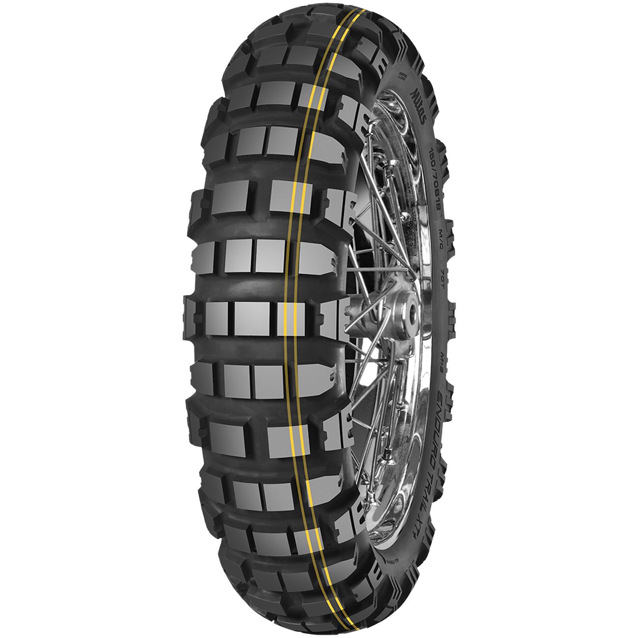MITAS 130/80 B 18 TL/TT 72R ENDURO TRAIL-XT+ DAKAR M+S YELLOW STRIPE
