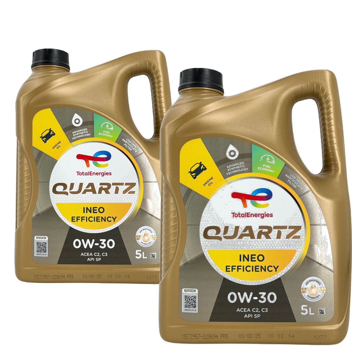Total Quartz Ineo Efficiency 0W-30 2x5 Liter