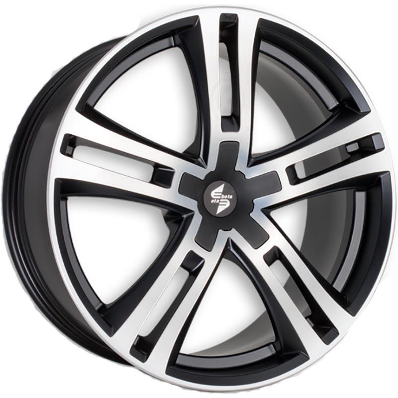 Etabeta Uriel Black matt pol - black cap 11x23 5x112 ET25