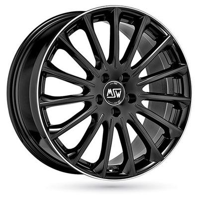 MSW (OZ) MSW 30 gloss black polished lip 7.5Jx18 5x112 ET44