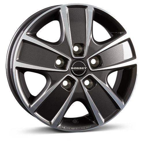 BORBET DESIGN CWG mistral anthrazit glänzend poliert 6.0Jx16 5x118 ET68