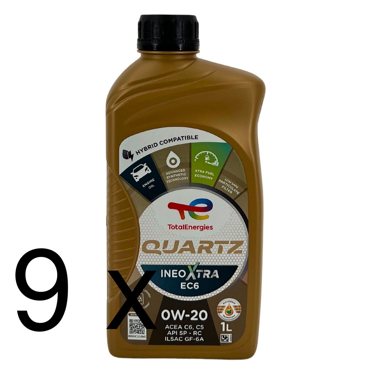 Total Quartz Ineo Xtra EC6 0W-20 9x1 Liter
