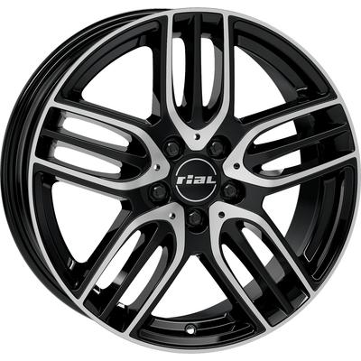 RIAL M14 diamond black front polished 7.5Jx18 5x112 ET52