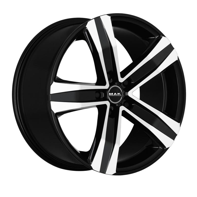 MAK STONE 5 schwarz spiegelpoliert 6.5Jx16 5x130 ET65