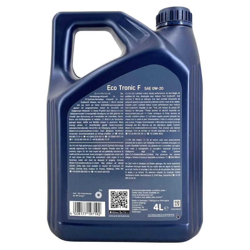 Aral EcoTronic F 0W-20 4 Liter