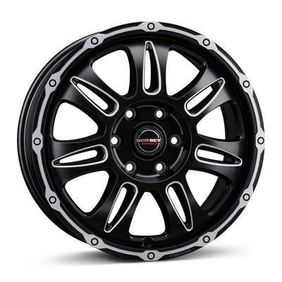 BORBET DESIGN CW8 black rim window polished matt 8.0Jx18 5x114.3 ET38