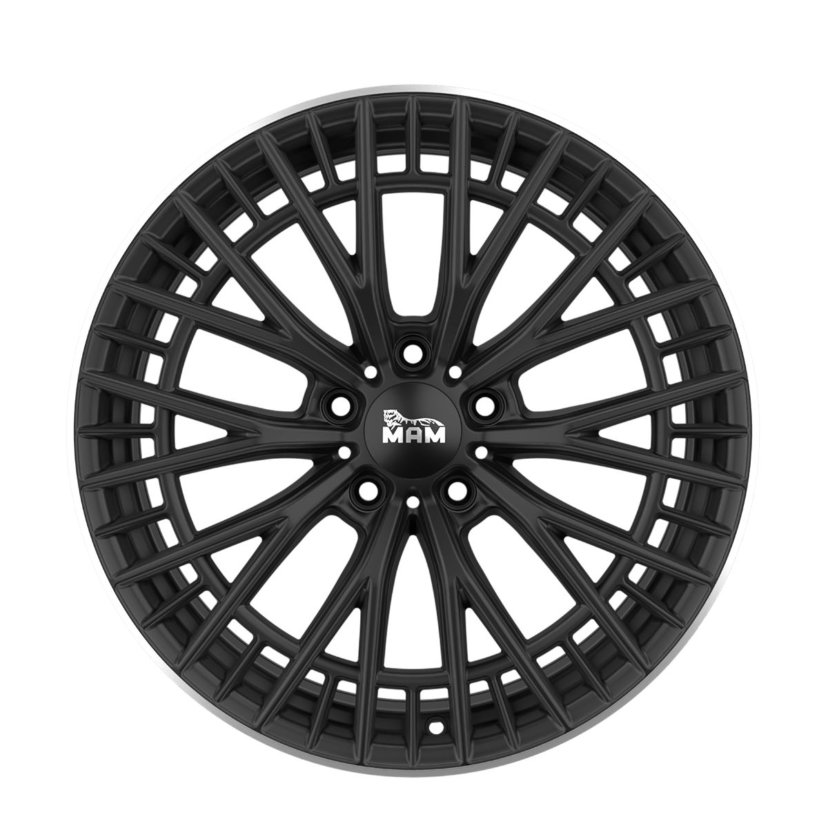 MAM WHEELS MAM GT2 matt black lip polished 8.5Jx19 5x112 ET30.1