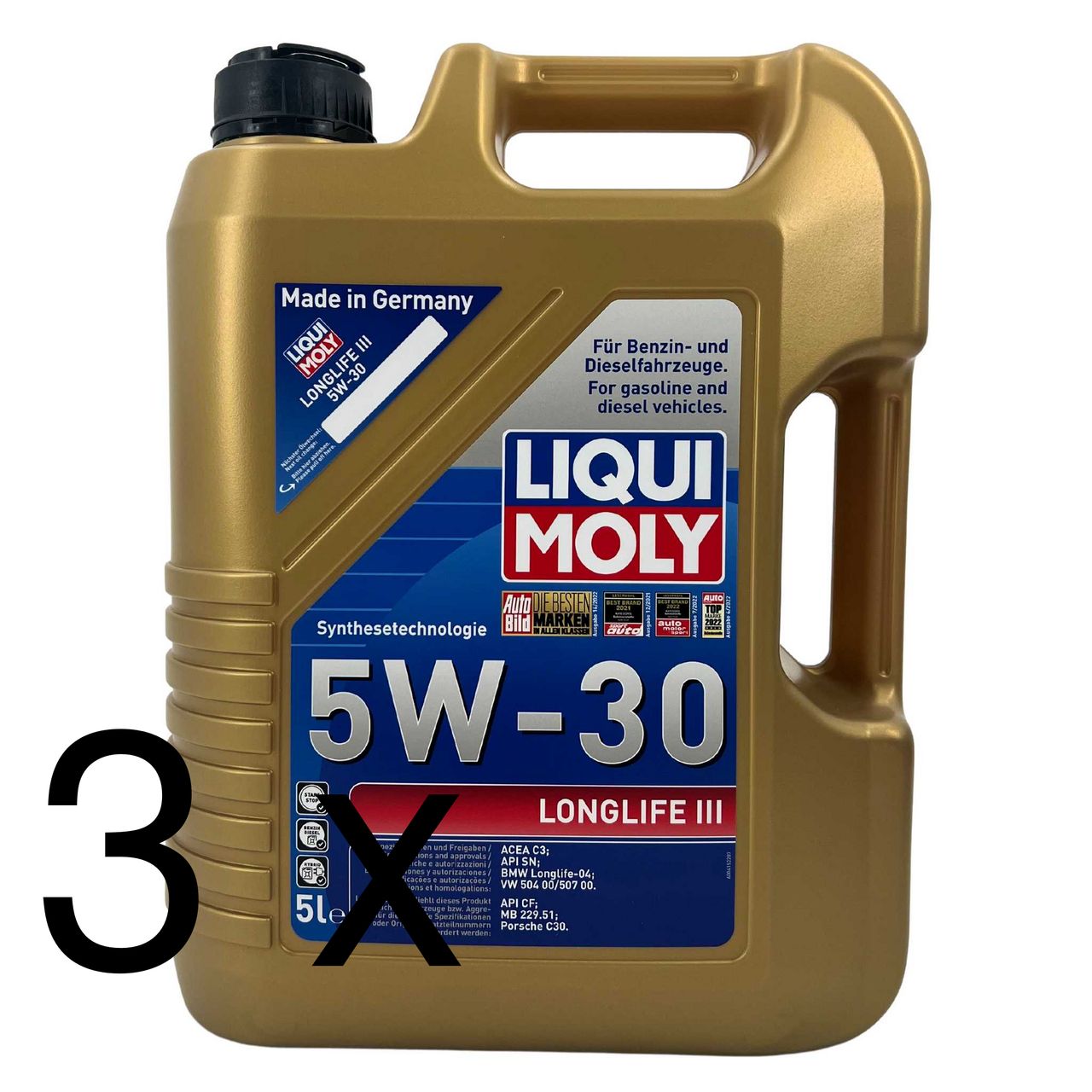Liqui Moly Longlife III 5W-30 3x5 Liter Liqui Moly Longlife III 5W-30 3x5 Liter