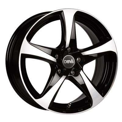 DBV 5SP 001 schwarz glänzend frontpoliert 6.0Jx15 5x114.3 ET43
