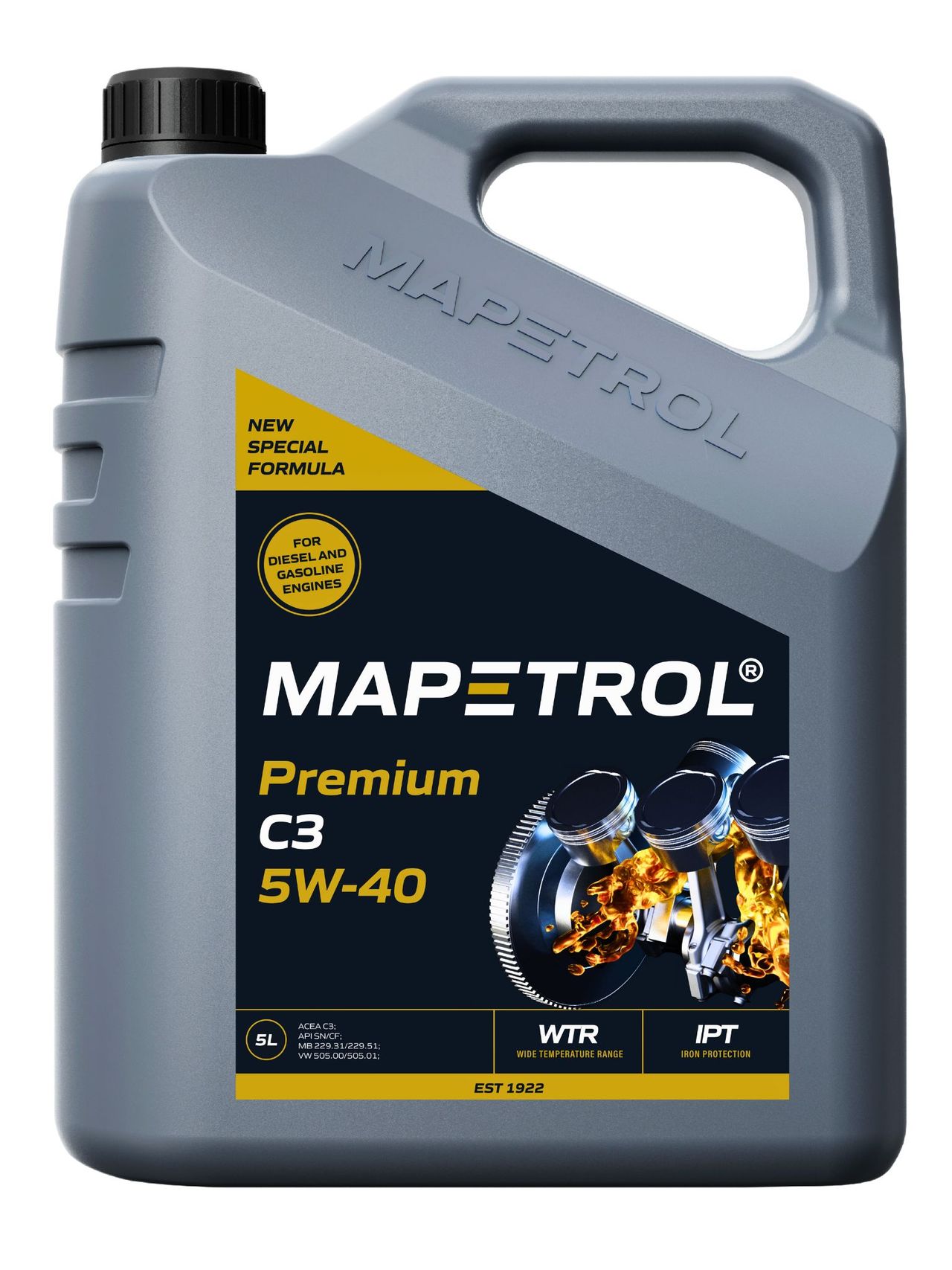 Mapetrol Premium C3 5W-40 5 Liter Mapetrol Premium C3 5W-40 5 Liter