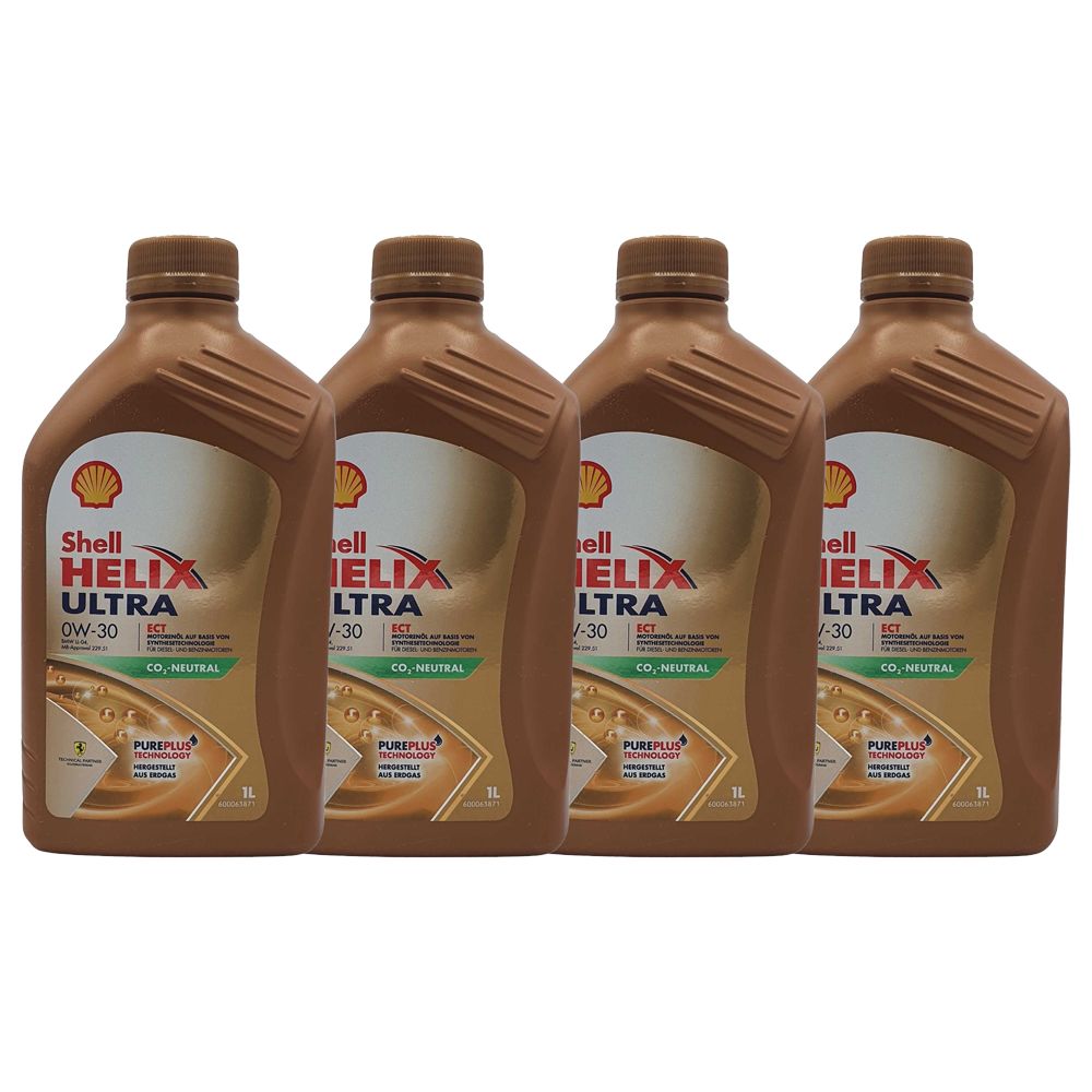 Shell Helix Ultra ECT 0W-30 4x1 Liter